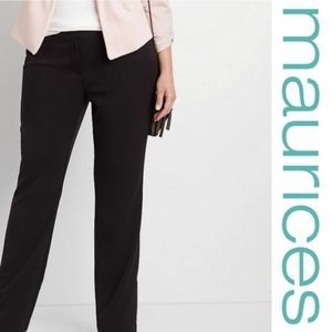 2/$40 NWT Maurices Black Classic Trouser pant work career 22W